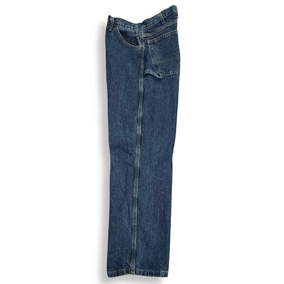 Dickies Carpenter Jeans Mens 34x30 Straight Utility Workwear Blue Cotton Denim - Picture 3 of 10